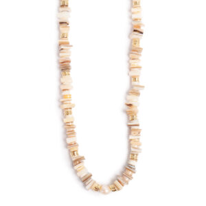 Ketting - Nature Beads - Beige Tones